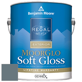 Benjamin Moore W096 Regal Select Exterior Paint-Moor GloSoft Gloss Finish краска цвет 1623 Britannia Blue