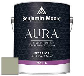 Benjamin Moore Aura 522 Interior Paint - Matte краска цвет 473 Weekend Getaway