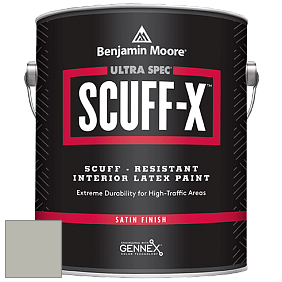 Benjamin Moore 486 Ultra Spec SCUFF-X Interior Satin Finish краска цвет 2140-50 Gray Horse