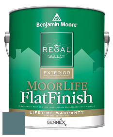 Benjamin Moore W105 Regal Select Exterior Paint-MoorLife Flat Finish краска цвет 720 Bella Blue
