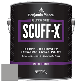 Benjamin Moore 484 Ultra Spec SCUFF-X Interior Matte Finish краска цвет 1461 Sterling Silver
